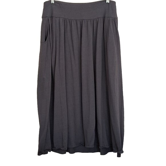 Pure Jill Women Skirt Plus Size 2X Pockets Lagenlook Flowy Career Office Comfy - Picture 1 of 7